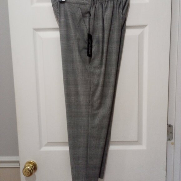 Gray Plaid Comfort Stretch Trouser Pants sz 6 NWT - Picture 4 of 10